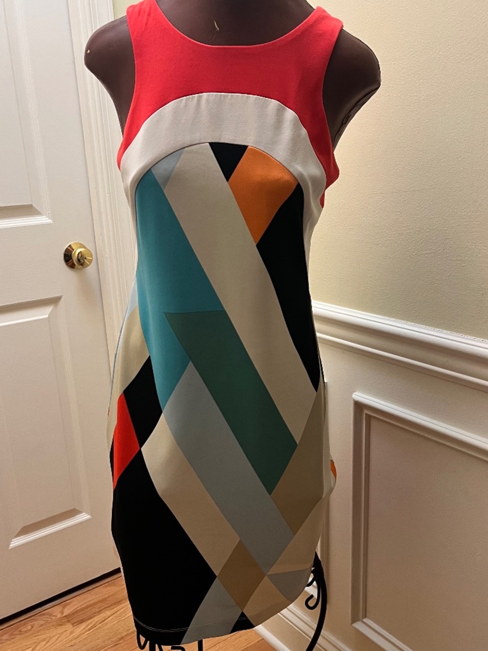 Colorful knit dress
